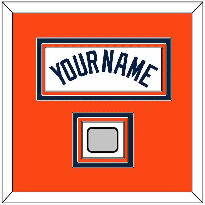 Detroit Name & World Series Patch - Home White (1972-2017) - Triple Mat 3