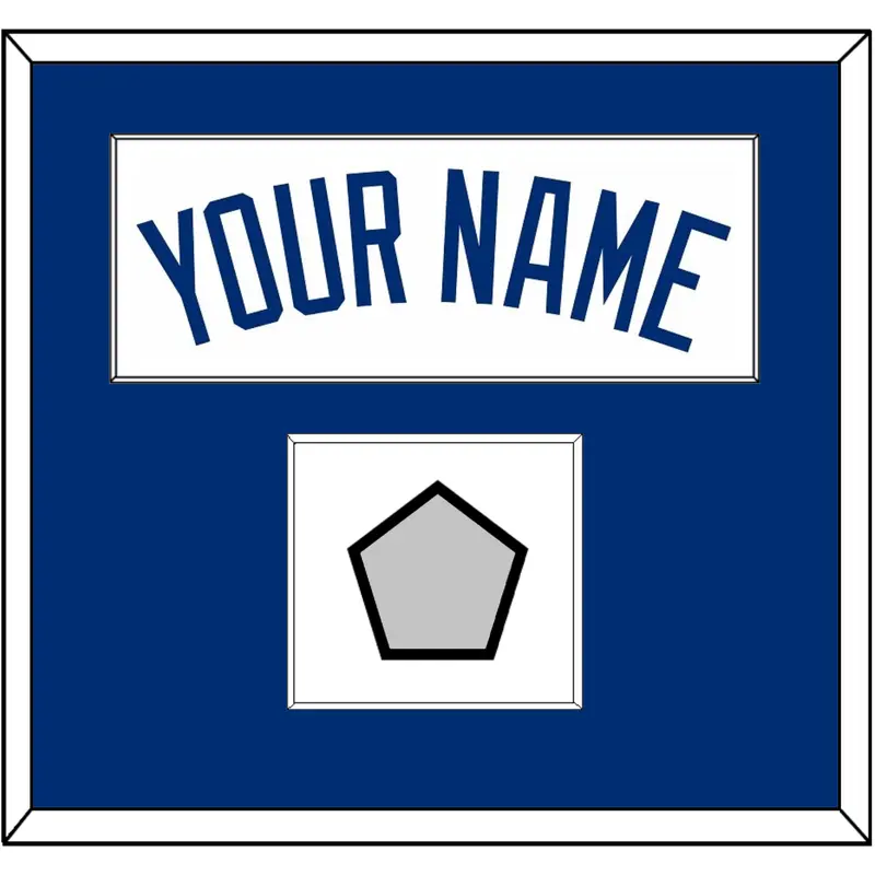 Kansas City Name & 2015 World Series Champions Patch - Home White - Single Mat 1