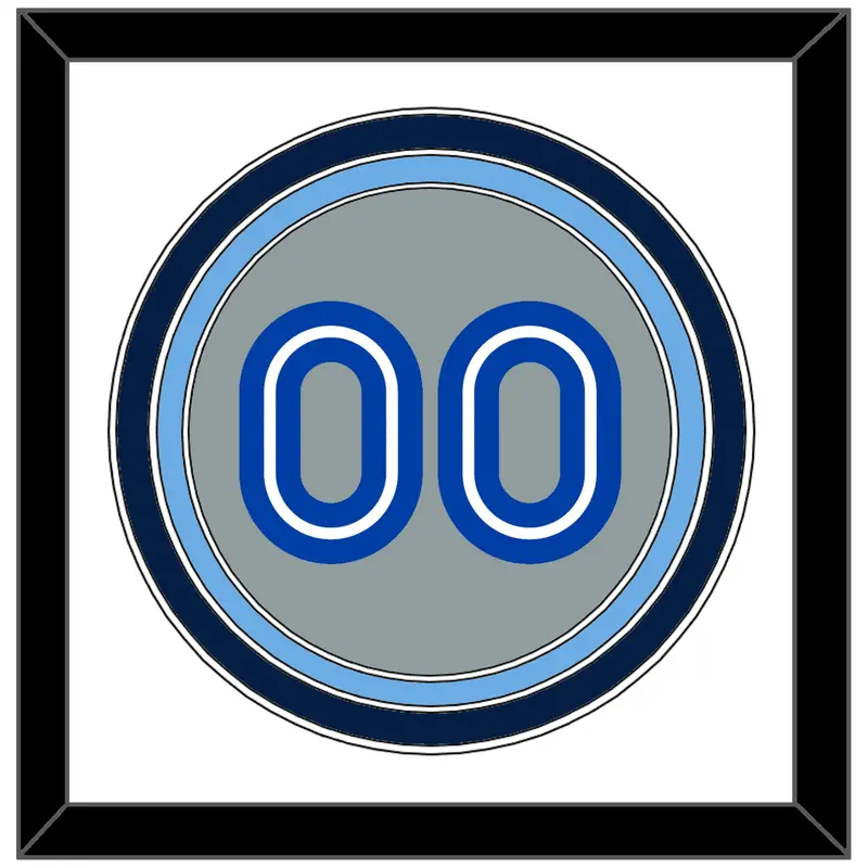 Toronto Number - Road Gray (1989-1996) - Triple Mat 1