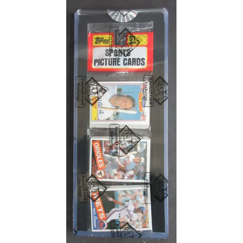 1985 Topps Baseball Unopened Rack Pack (BBCE) (Strawberry Top)