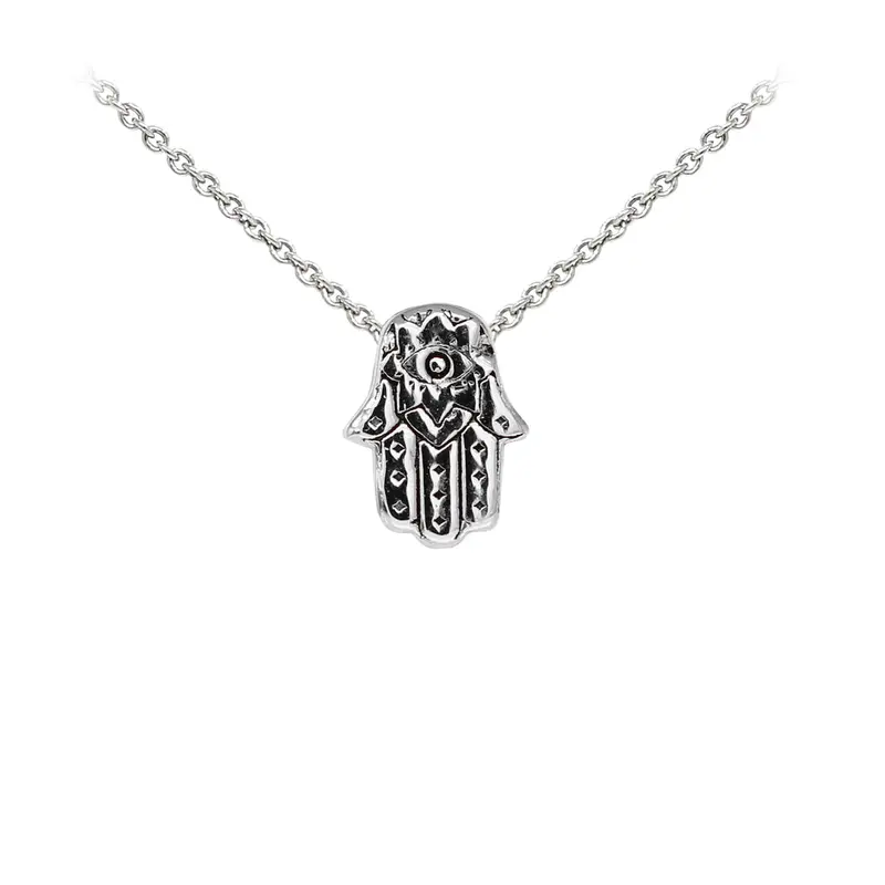 Hamsa Sterling Silver Dainty Necklace