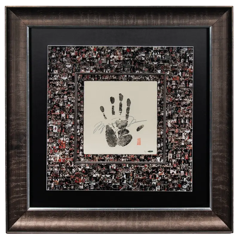 Michael Jordan Signed Tegata Original Handprint #9/23 Upper Deck UDA COA RARE