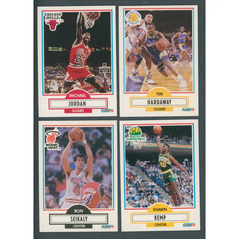 1990/91 Fleer Basketball  Set No Stickers NM/MT (118)