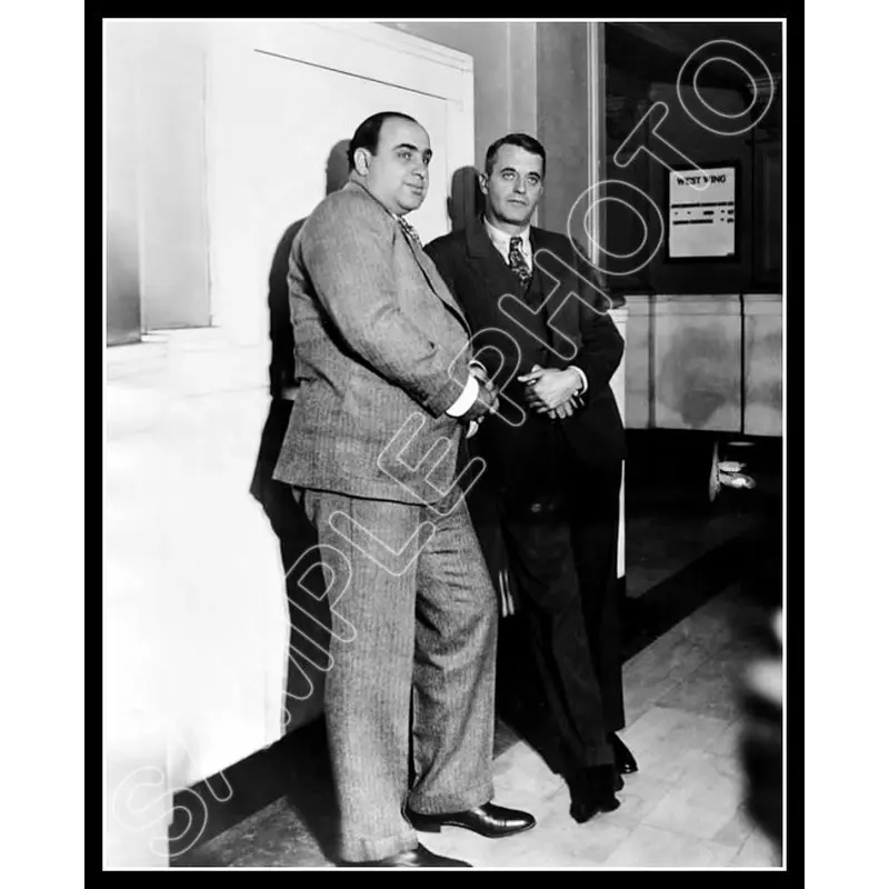 1931 Al Capone 8X10 Photo - Lawyer Michael Ahern - 2666