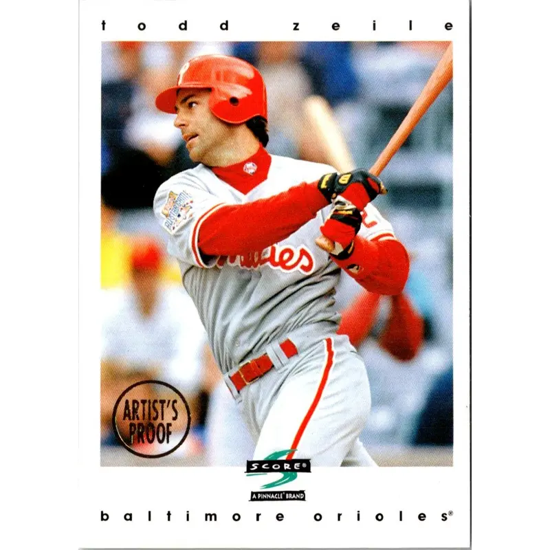 1997 Score Artist's Proofs White Border Todd Zeile #257