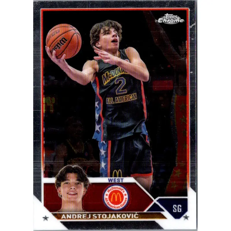 2023 Topps Chrome McDonald's All American McDonalds Games Logo Andrej Stojakovi #23