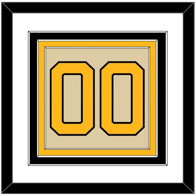 Pittsburgh Number (Back) - 2023 Winter Classic Tan - Triple Mat 2