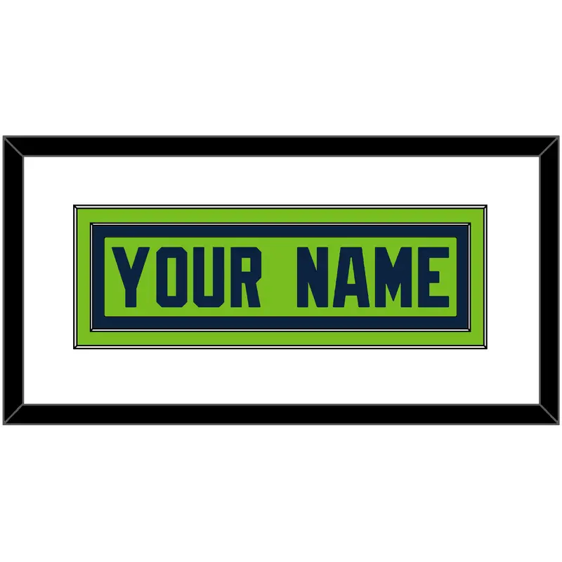 Seattle Nameplate - Alternate Green - Double Mat 1