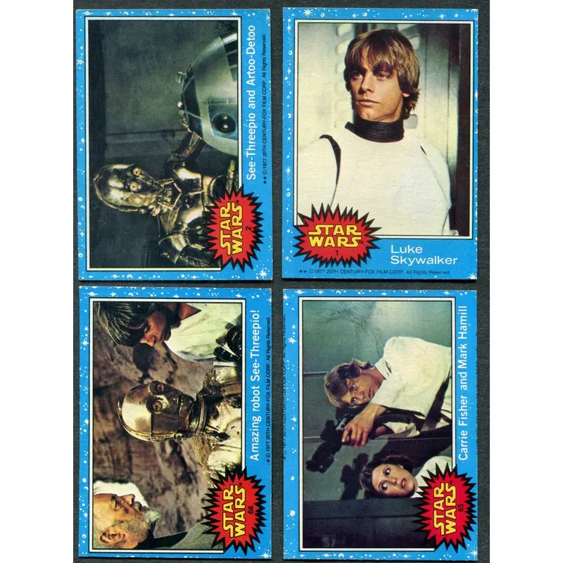 1977 Topps Star Wars Complete Series 1 Set (66) EX/MT NM