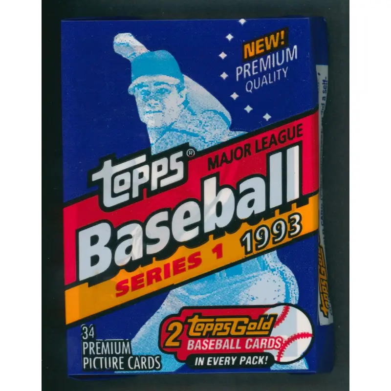 1993 Topps Baseball Unopened Series 1 Cello Pack (34)