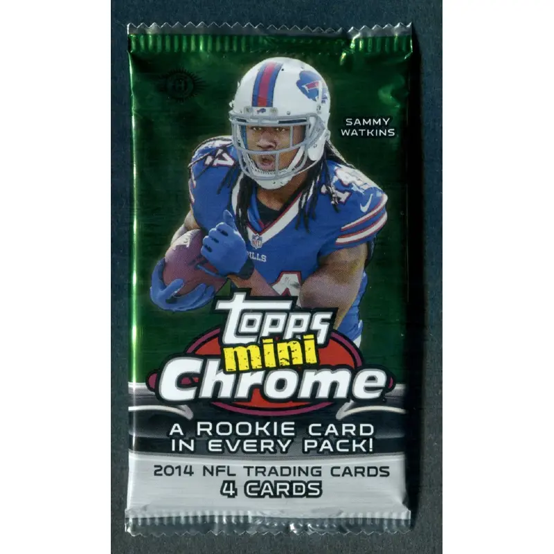 2014 Topps Chrome Mini Football Unopened Pack (Hobby) (4)