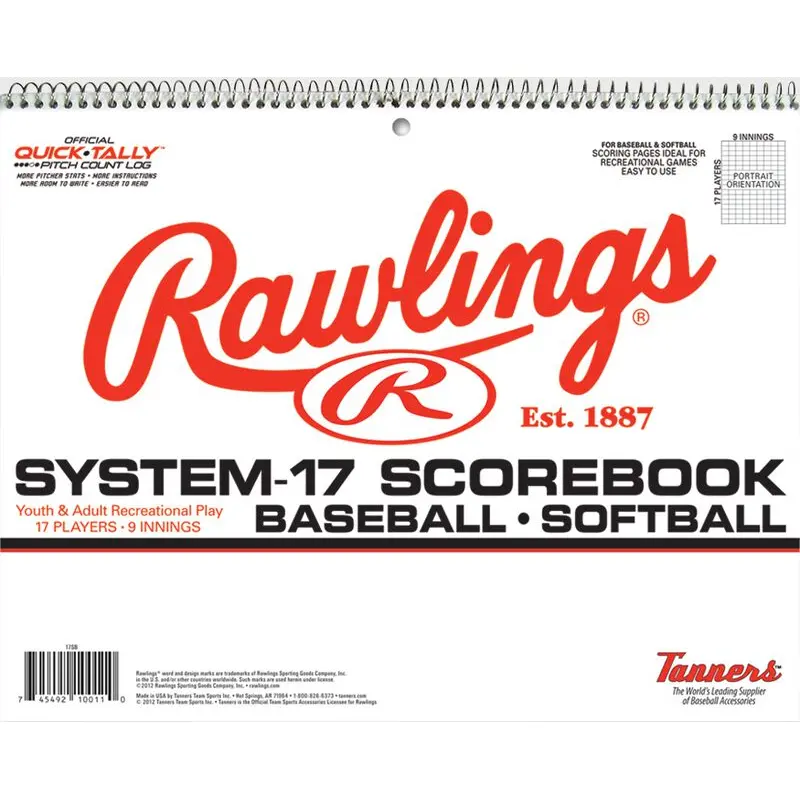 2025 Rawlings System-17 Baseball Scorebook