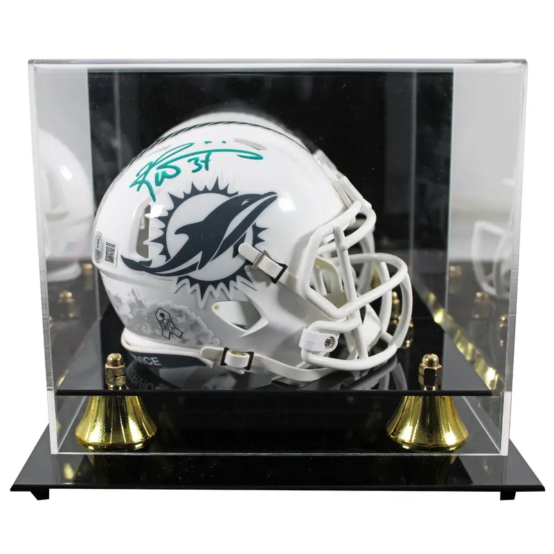 Dolphins Ricky Williams Signed STS III Speed Mini Helmet W/ Case BAS Witnessed