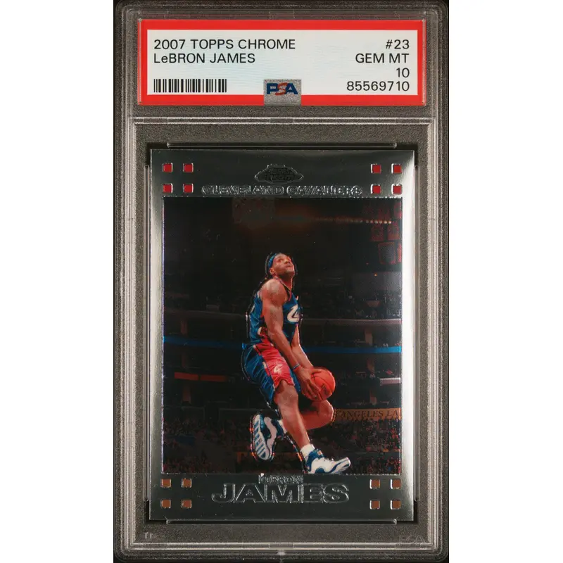 Lebron James 2007 Topps Chrome #23 PSA 10 Gem Mint