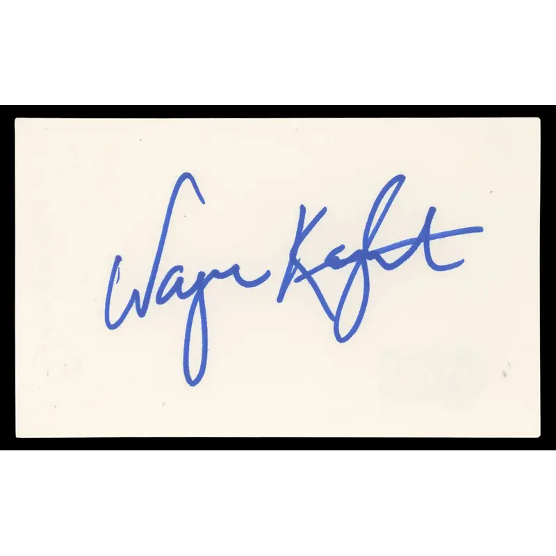 Wayne Knight Jurassic Park Authentic Signed 3x5 Index Card BAS #BN06431