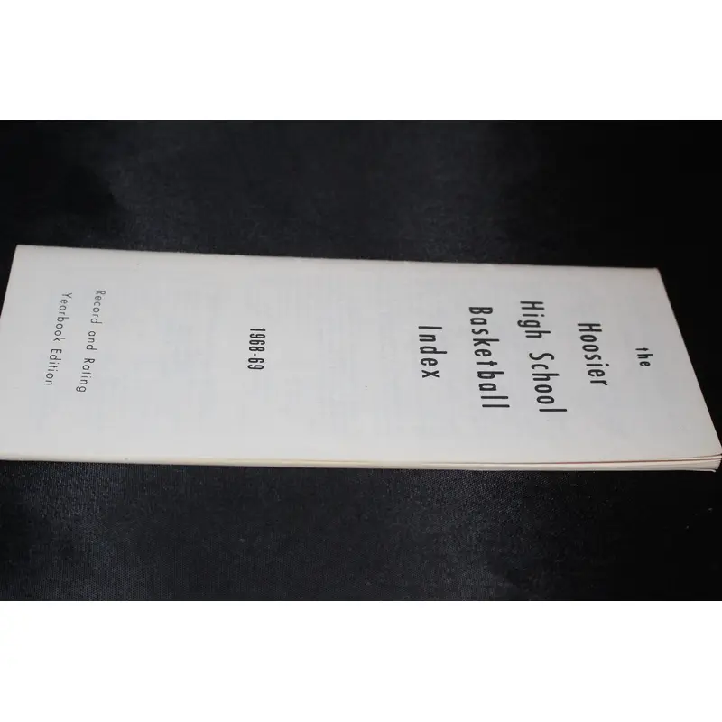 1968-69 Hoosier High School Basketball Index