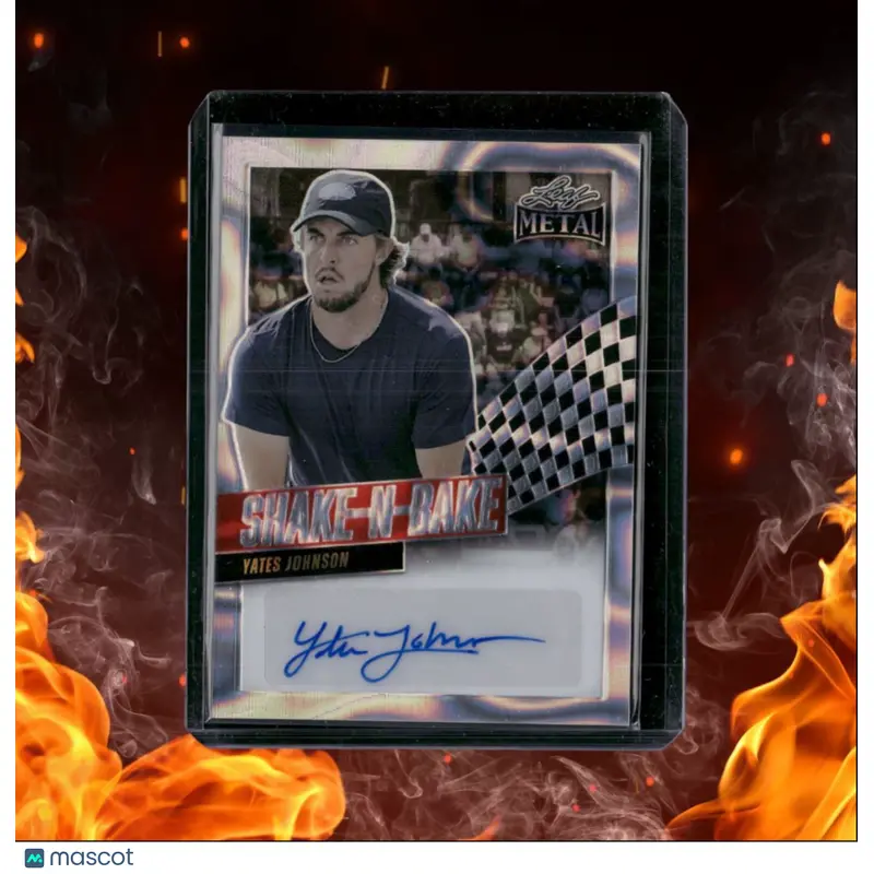 2024 Leaf Metal Pickleball Yates Johnson Silver Lava Auto 2/3 #SB-YJ1