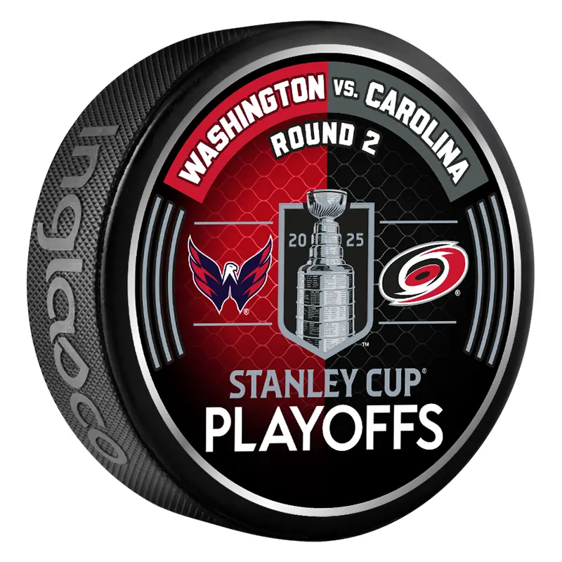 NHL 2025 Round 2 Playoffs Washington Capitals Vs Carolina Hurricanes Collector Puck