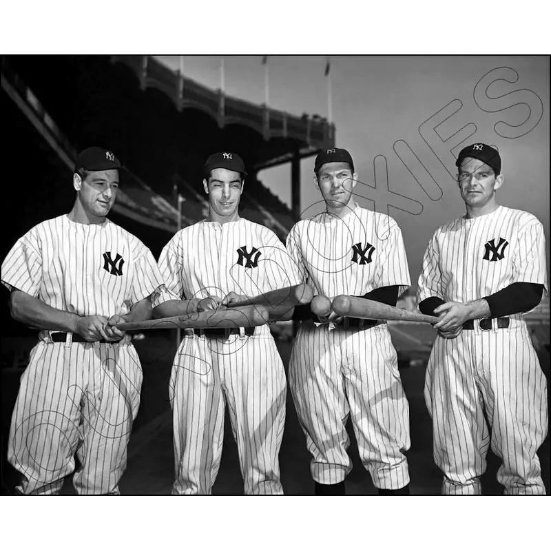 Lou Gehrig Joe Dimaggio 8X10 Photo - Dickey Selkirk 1937 Yankees - 1766
