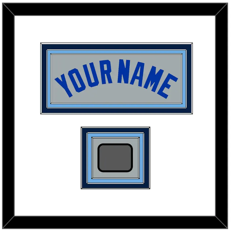 Toronto Name & World Series Patch - Road Gray (1989-1996) - Triple Mat 1