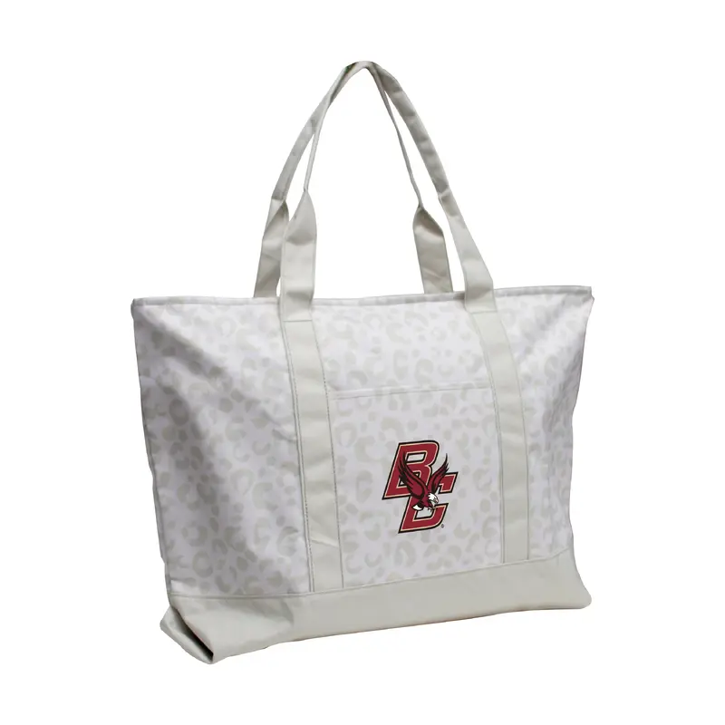 Boston College Leopard Pattern Tote