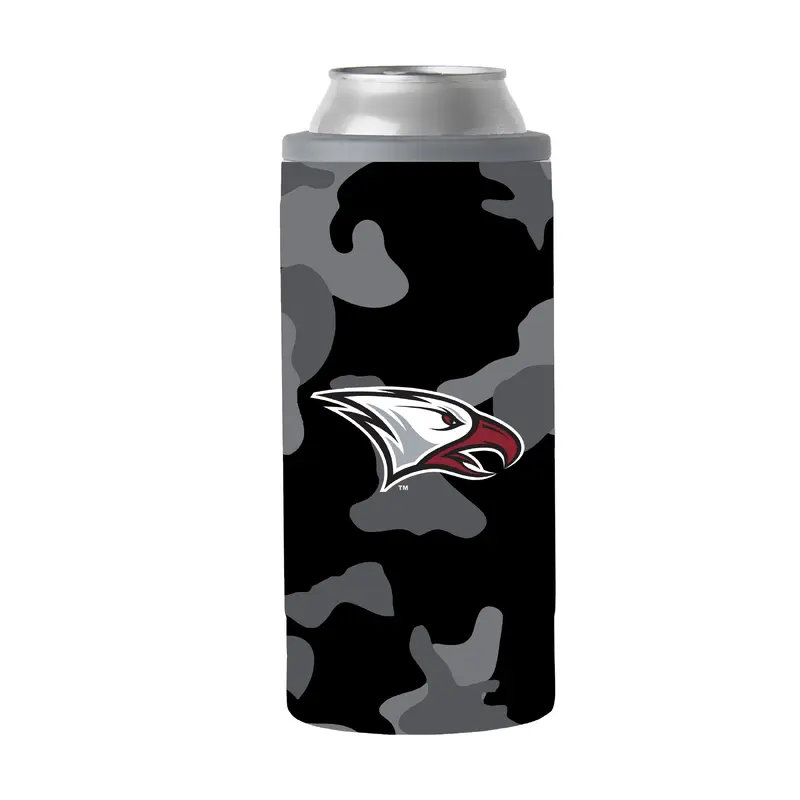 North Carolina Central Black Camo 12oz Slim Can Coolie