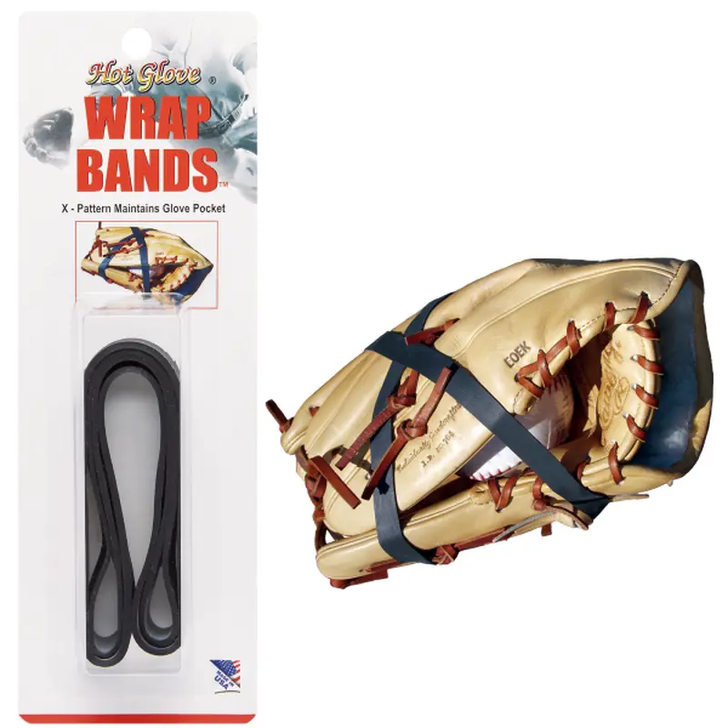 HOT GLOVE WRAP BAND BLACK  BS24