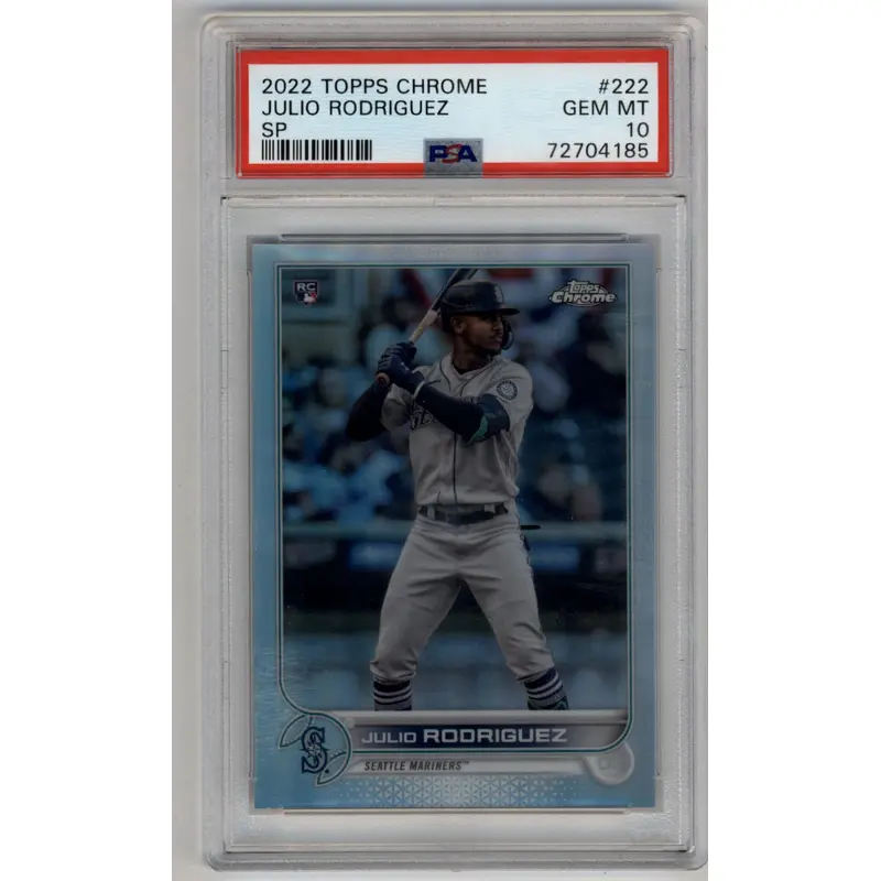 Julio Rodriguez 2022 Topps Chrome SP #222 PSA 10 Gem Mint