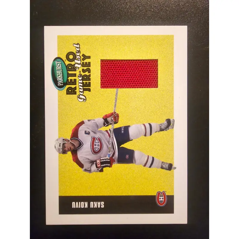 2002-03 In the Game Parkhurst Retro - Game-Used Jersey - Saku Koivu #RJ-35
