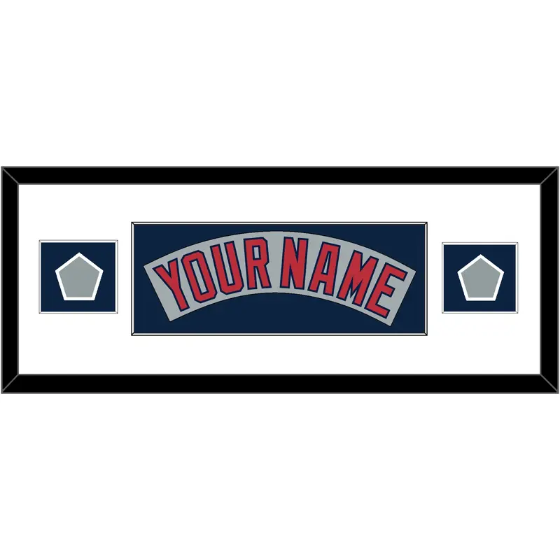 Boston Nameplate & Two World Series Champions Patches - Road Gray (1992-2008)- Single Mat 5