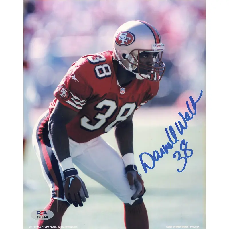Darnell Walker signed 8x10 photo PSA/DNA San Francisco 49ers Autographed