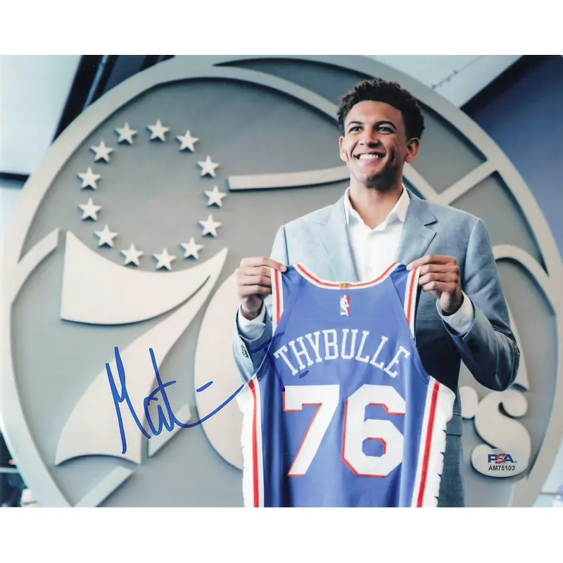 Matisse Thybulle signed 8x10 photo PSA/DNA Philadelphia 76ers Autographed