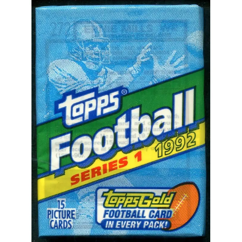 1992 Topps Football Unopened Series 1 Pack (15)