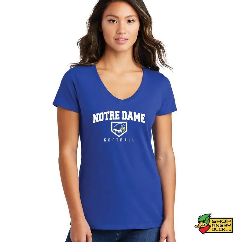 NDC softball 2024 Plate Ladies V-Neck T-Shirt