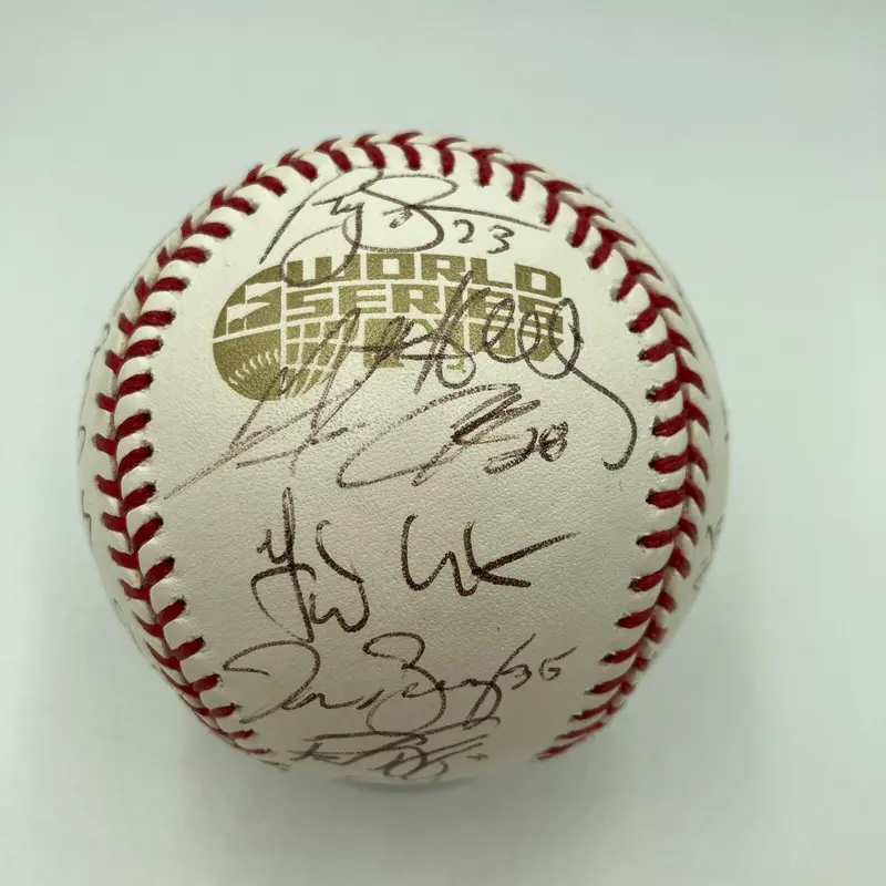 Rare 2007 Colorado Rockies NL Champs Team Signed World Series Baseball JSA COA