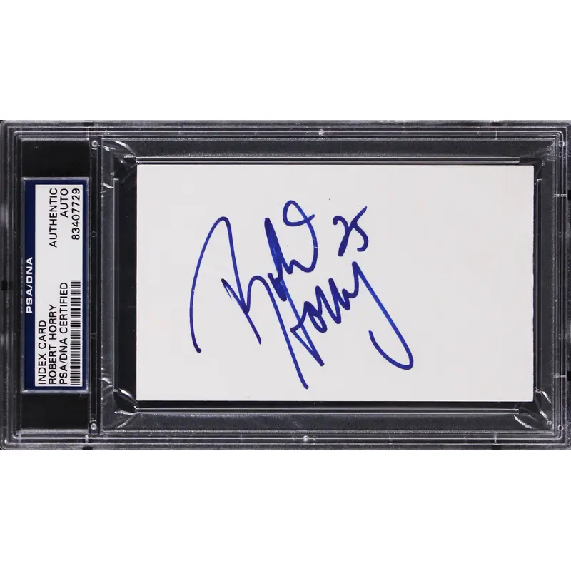 Lakers Robert Horry Authentic Signed 3x5 Index Card Autographed PSA/DNA Slabbed