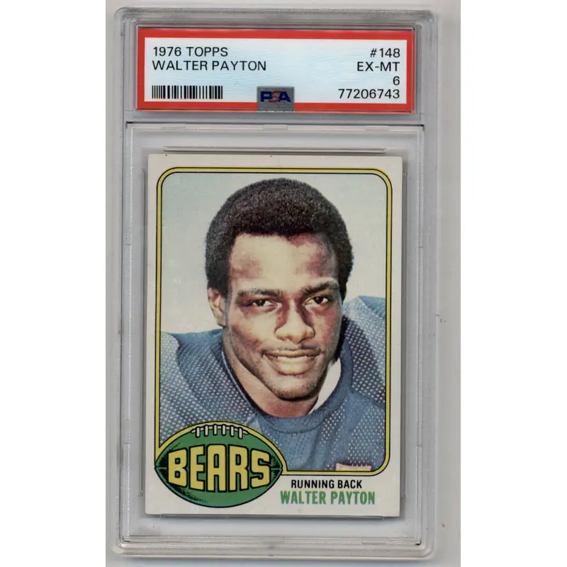 Walter Payton 1976 Topps #148 PSA 6 Excellent-Mint 6743