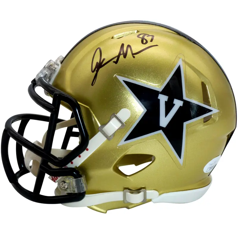 Jordan Matthews Autographed Vanderbilt Commodores Mini Helmet - JSA
