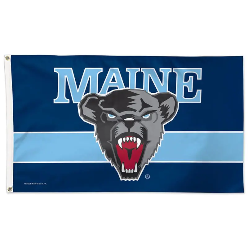 Maine Black Bears Official NCAA Deluxe 3'x5' Team Logo Flag - Wincraft Inc.