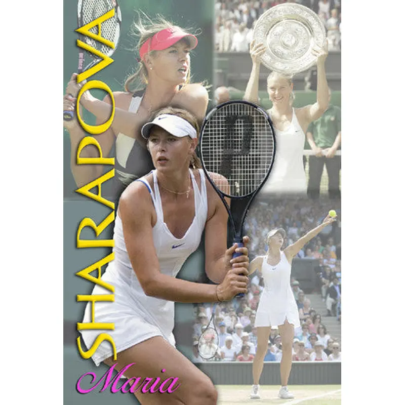 Maria Sharapova "Superstar Action" Tennis Poster - Tennis LIfe 2006