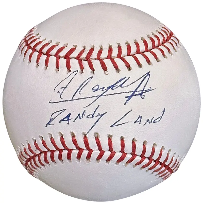Randy Arozarena Autographed MLB Baseball w/ Randy Land - Beckett Witness