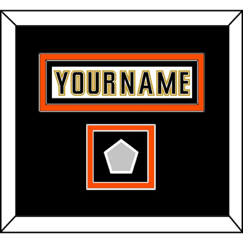 Anaheim Nameplate & Stanley Cup Finals Patch - Road White (2006-2014) - Double Mat 3