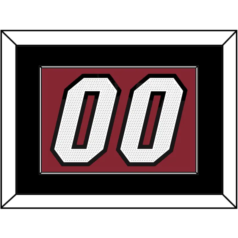 Miami Number - Red Statement - Single Mat 2
