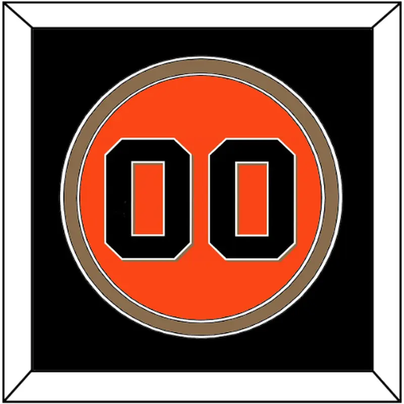 San Francisco Number - Alternate Orange - Double Mat 2