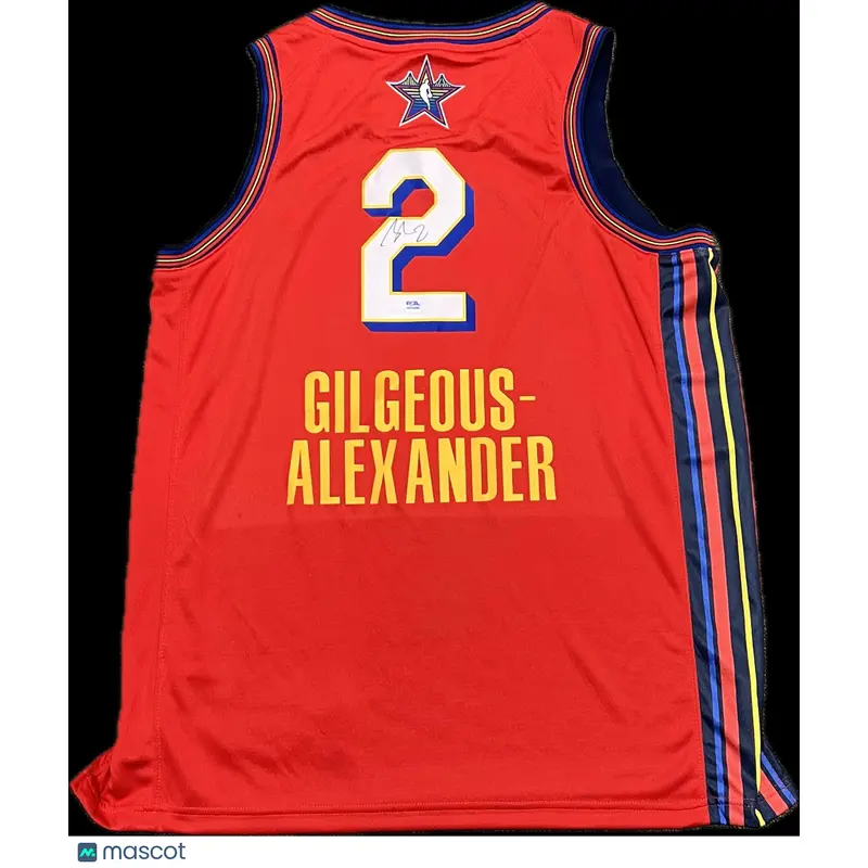 Shai Gilgeous-Alexander Signed All-Star Jersey PSA OKC Thunder Autographed