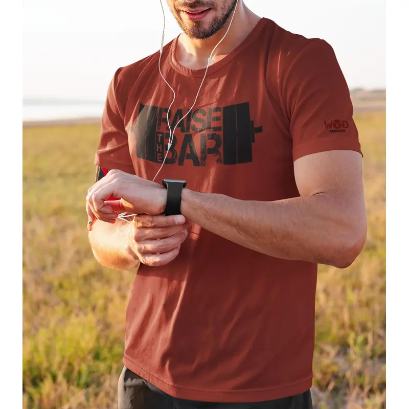 Men's Dry Fit Raise the bar Training T-shirt Wod Armour | Kibi Sports