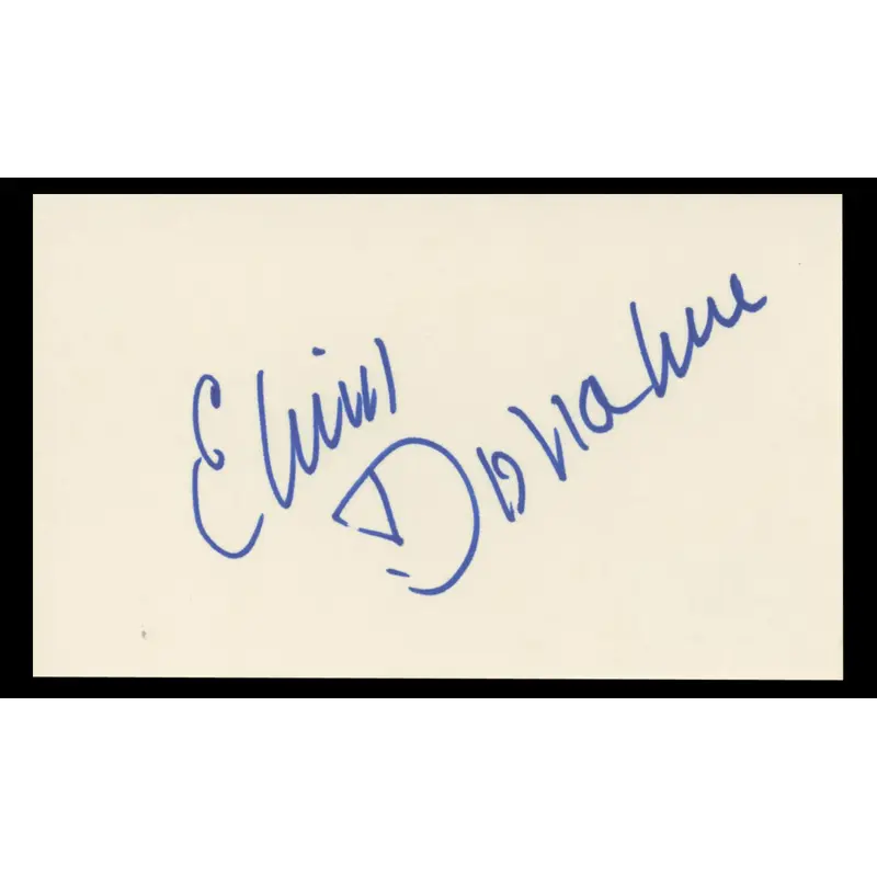 Elinor Donahue Father Knows Best Authentic Signed 3x5 Index Card BAS #BT01245