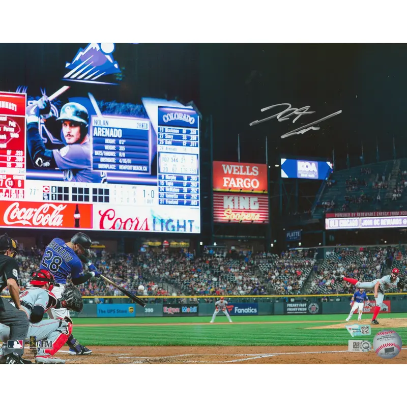 Rockies Nolan Arenado Authentic Signed 11x14 Photo Autographed Fanatics COA