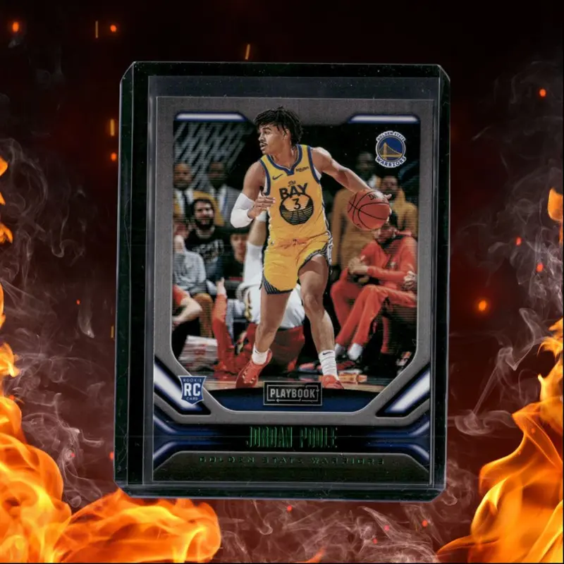2019-20 Panini Chronicles Jordan Poole Playbook Green Rookie #192
