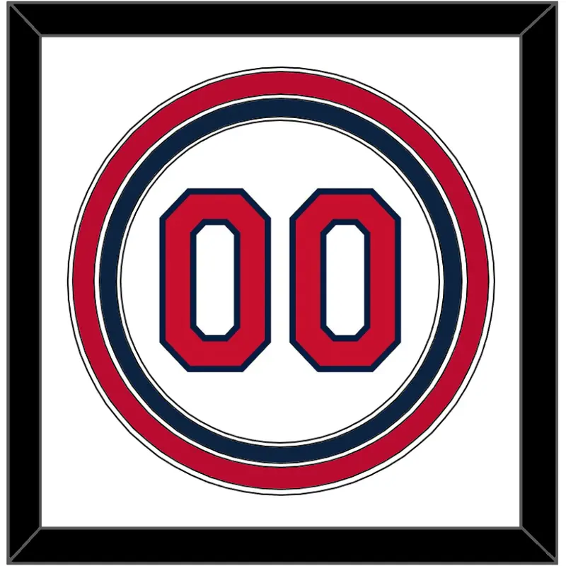 Cleveland Number - Home White (2012-2021) - Triple Mat 1